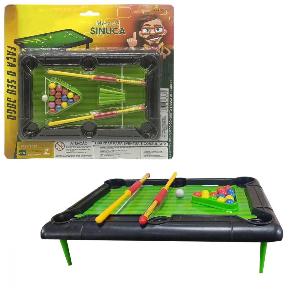 Mini Jogo de Sinuca Conjunto Leve Mesa de Bilhar, Mini Mesa de Sinuca, para  Praty para Jogar Em Família : : Brinquedos e Jogos