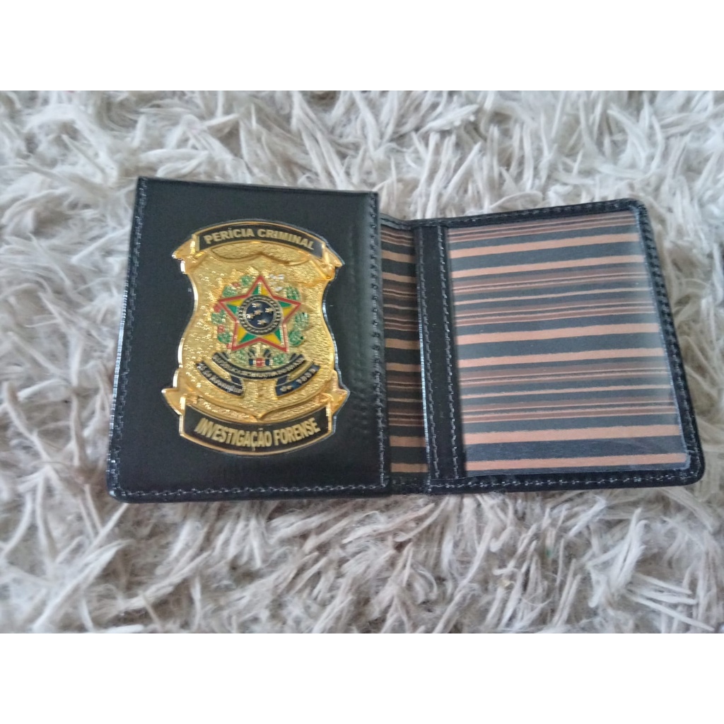 Carteira / Porta funcional Perícia Criminal Investigação Forense