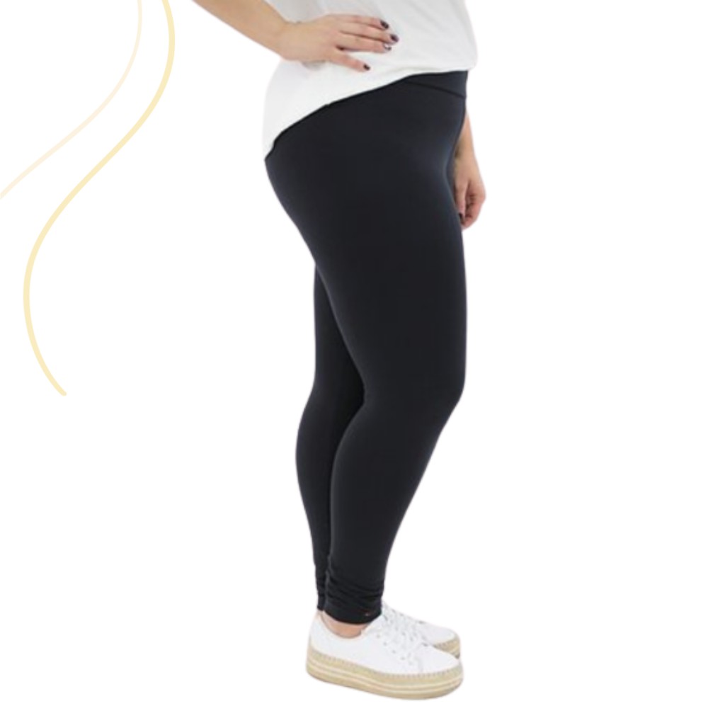 Calça Legging K2b Plus Size Cós Alto 7 Cm Fitnes - Feminina Original G1 -  G2 - G3 Cintura Alta