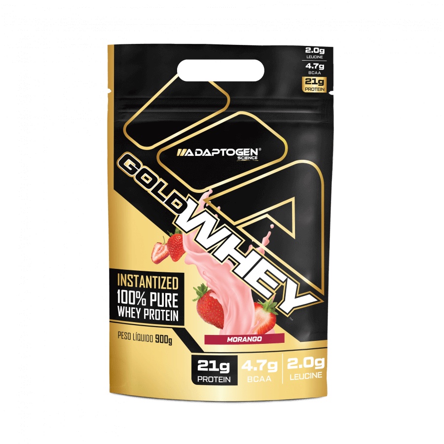 Adaptogen Gold Whey 900g Whey Protein Concentrado