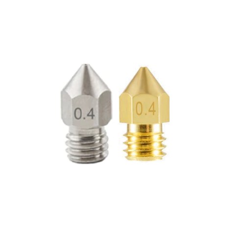 Bico Nozzle Inox ou latão 3d 1.75mm 0,4mm Mk8 Ender (2UNIDADES ...