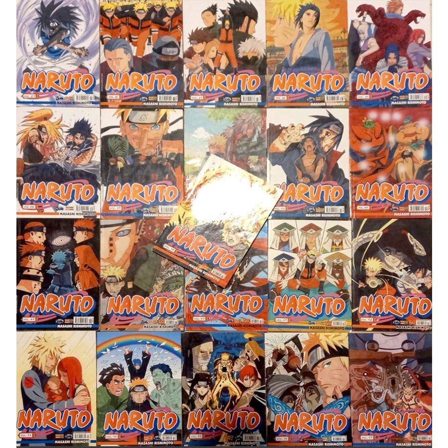 Mangas Naruto Coleção Impecável Todos Os Volumes