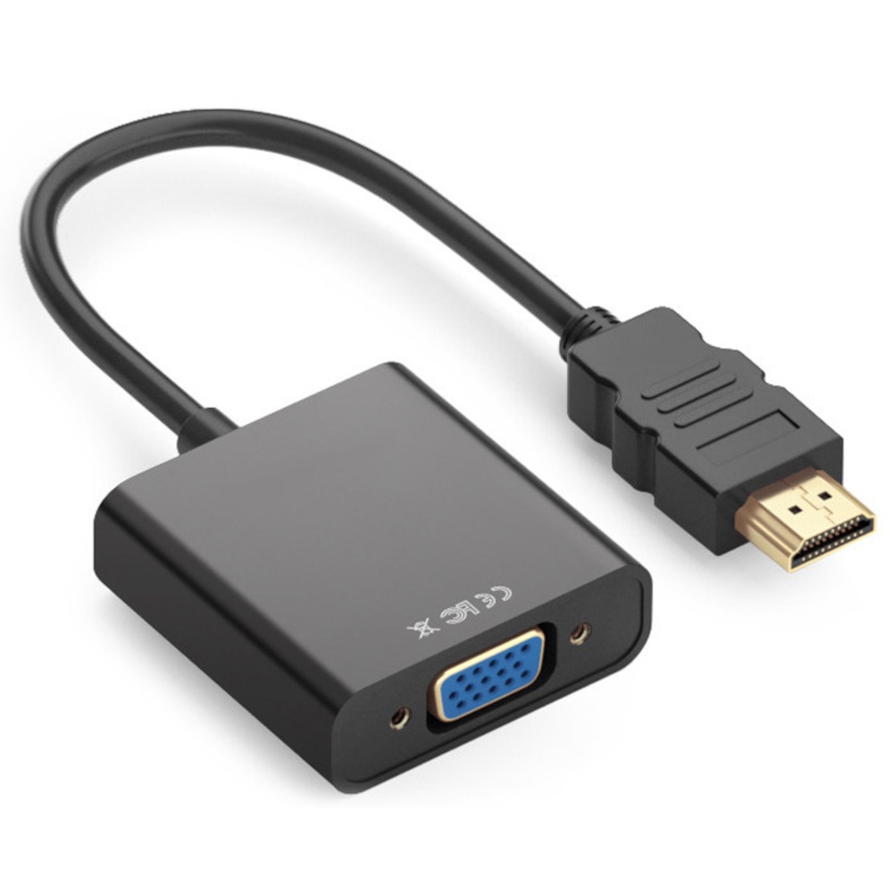 Cabo Hdmi Para Vga Full HD 1080P Conector Banhando a Ouro | Shopee Brasil