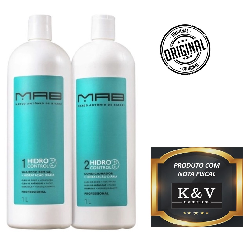 Kit Mab Hidro Control Para Cabelos Mistos-1l Pronta Entrega | Shopee Brasil