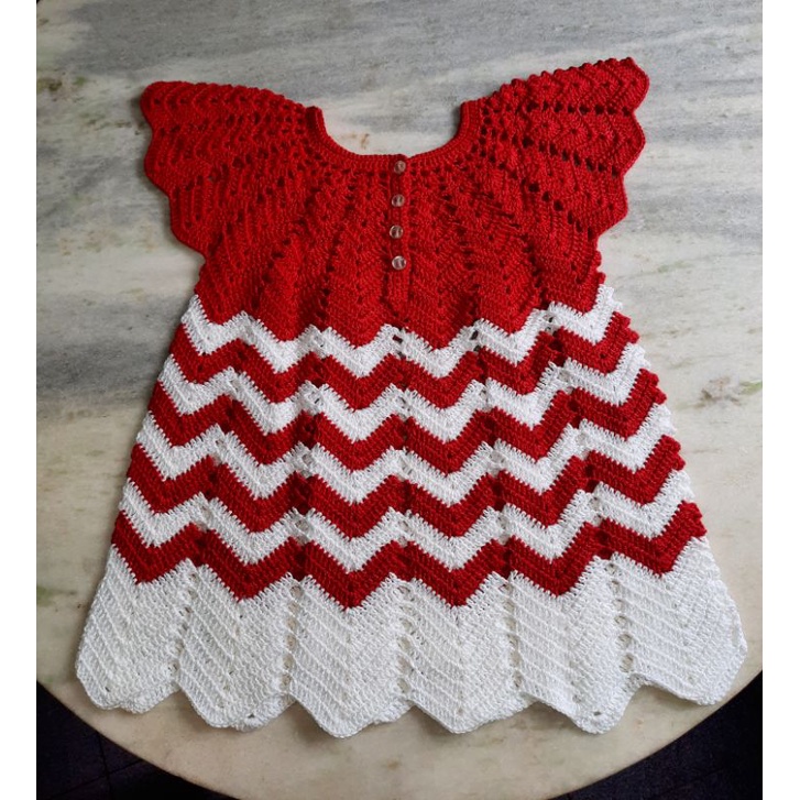 Vestido de infantil de croche