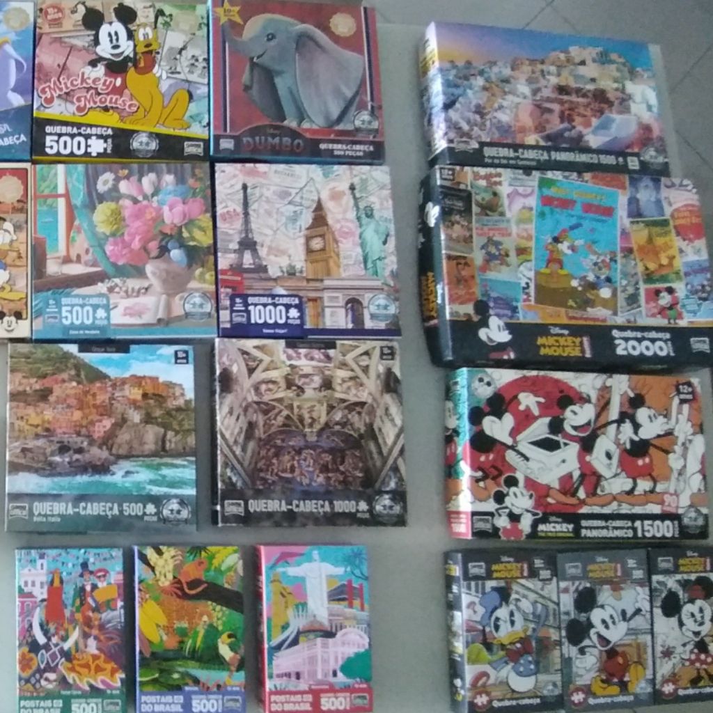 Quebra-cabeça – Selos – 500 peças – Game office – Toyster - RioMar