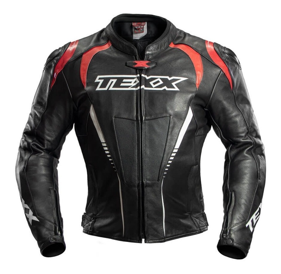 Jaqueta Texx Sniper Couro Moto Lancamento Masculina Esportiva