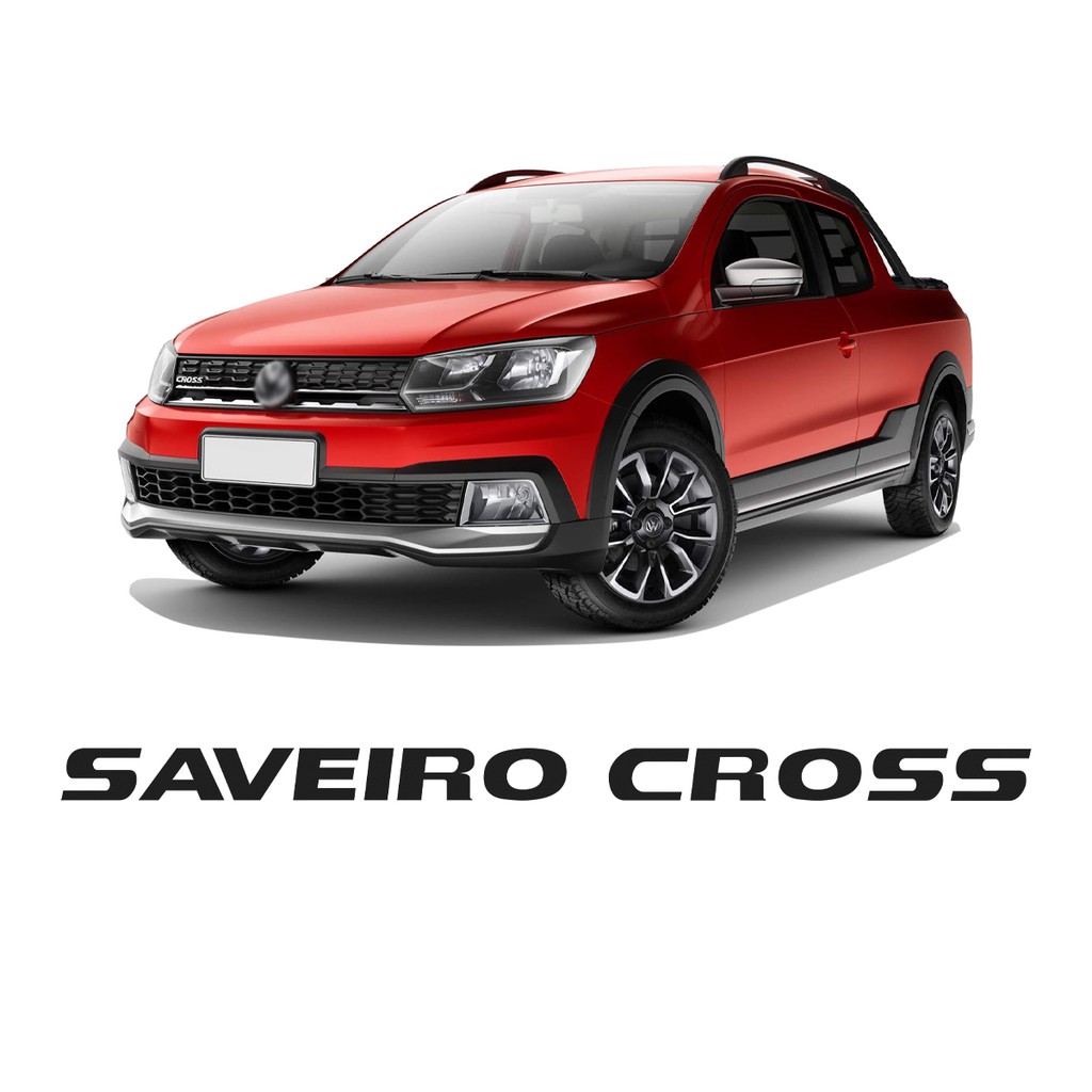 Adesivo Tampa Traseira Letreiro Volkswagen Saveiro Cross 2010 2011 2012 2013 2014 2015 2016 2017 2018 2019 2020 2021 2022