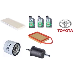 Kit revisão de filtros e óleo 5w30 sintético Toyota Etios 1.3 e 1.5 de 2013 a 2015.