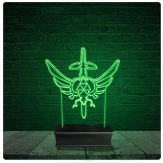 Luminária Abajur Acrílico Led - Legends of Zelda