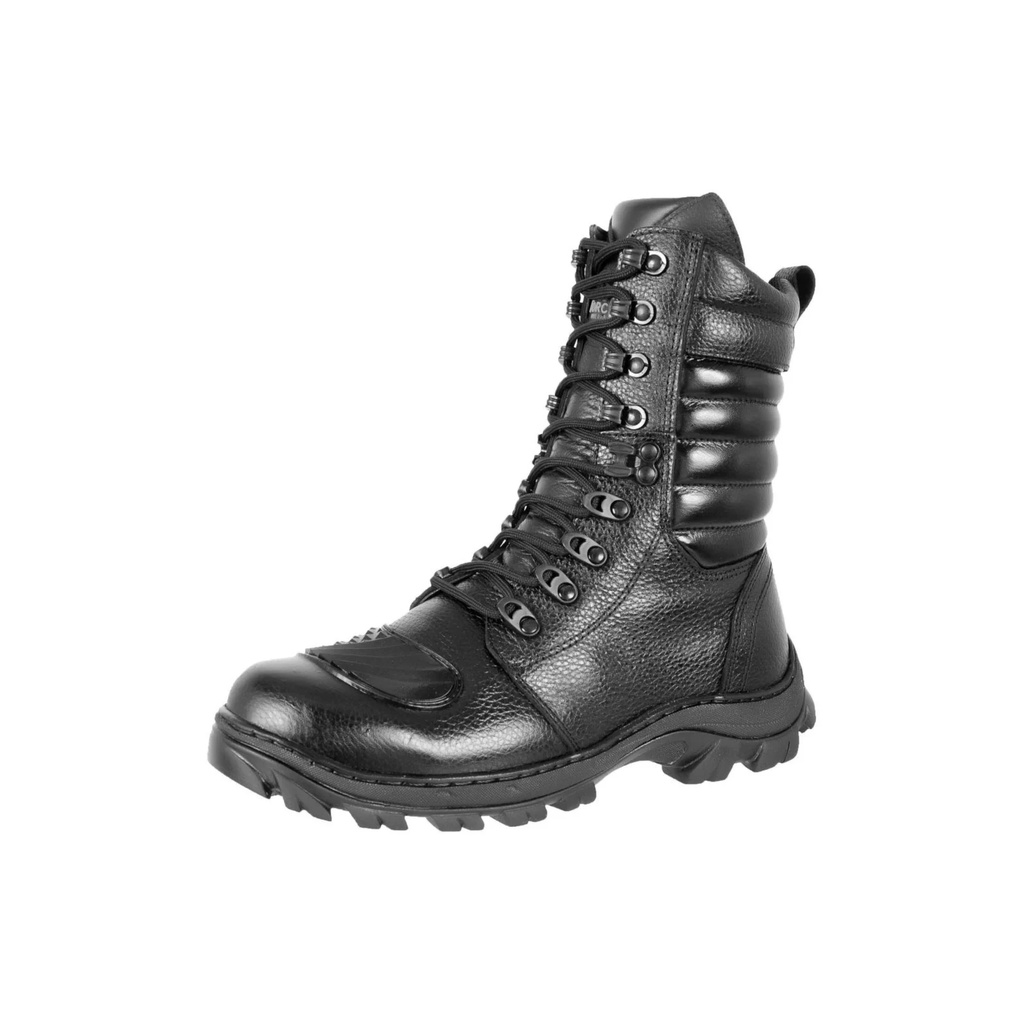 Coturno Tático Militar Preto Em Couro - Force Militar