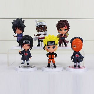 6/12peças/Bonecos Naruto kit Anime Naruto Boneca Action Figura 7cm  Ornamentos Sakura Figuras De Ação Dos Desenhos Animados Brinquedos infantil  Kakashi micro Decoração de menina O menino - Escorrega o Preço