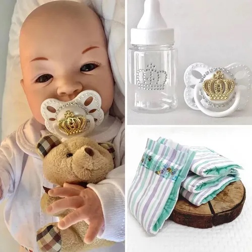 Bebê Reborn Recém Nascido Realista + Acessórios no Shoptime