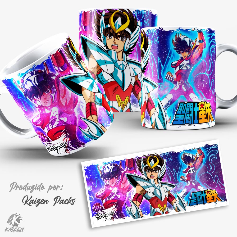 Canecas Personalizadas Cavaleiros do Zodíaco Saint Seya | Shopee Brasil