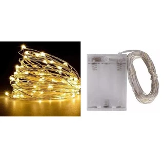 Fio De Fada 3 metros-5 metros-10metros de Led Decoração Arame Cobre varias cores com Pilhas / Fio de LED / Cobre Prata Cordão