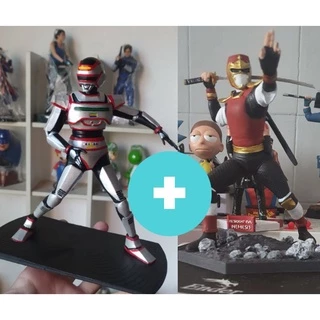 Jiraya e Jaspion Tokusatsu Action Figures Colecionaveis kit 2 peças