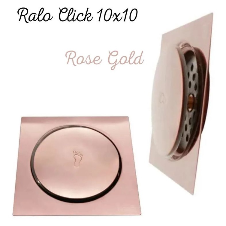 Ralo Inteligente Click Rose 10x10 Metal | Shopee Brasil