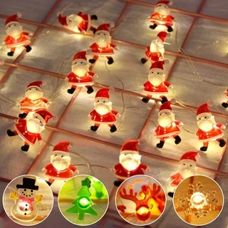 Luzes LED De Papai Noel De Natal / Luz Noturna De árvore De Natal Com Floco De Neve / Decoração Familiar De Halloween