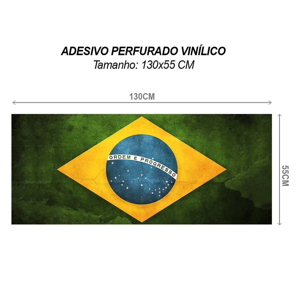 Adesivo de Acrílico Bandeira do Brasil