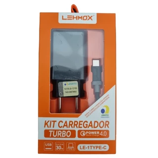 Carregador Tipo-c Turbo Lehmox 30w LE-156