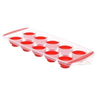 Forma de Gelo Dobrável Flexível Fundo De Silicone 10 Cubos