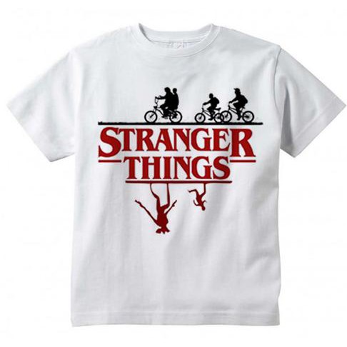 Camiseta Infantil Manga Longa Stranger Things 5ºDVM Confecções e  MalhariaSTRANGER THINGS 0717-CML