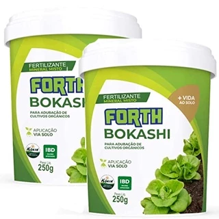 kit Orgânico 2 Adubo Fertilizante Forth Bokashi 250g 