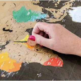 Mapa Mundi De Raspar Scratch Map Viagens Mapa Raspadinha Produto No BRAsil | ENVIO IMEDIATO
