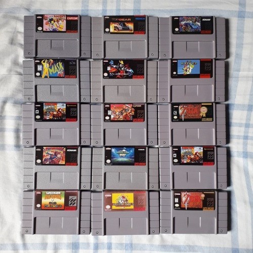 Lista com todos os jogos de Super Nintendo