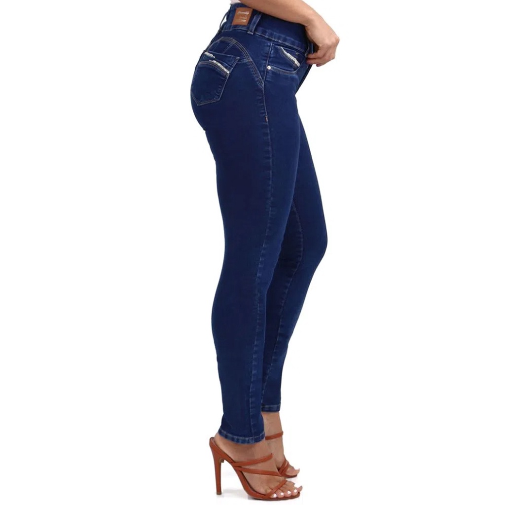 Calça Jeans Skinny Feminina Levanta Bumbum Sawary - lojasbesni