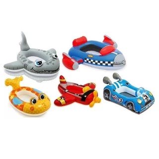 Boia Bote Inflável Infantil C/ Fundo P/ Praia, Piscina e Clube