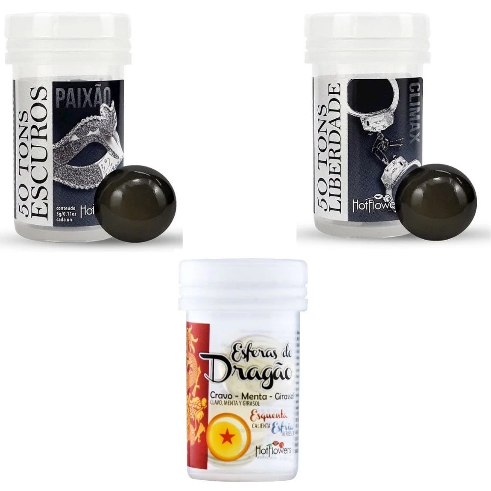 Bola Explosiva Íntima de Placer Hot Ball Plus Doble Hot Flowers
