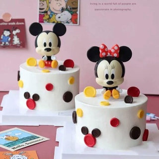 2 Em 1 Topo De Bolo Mickey Minnie Desenhos Animados Decoração
