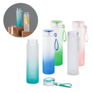 Garrafa de água Squeeze Garrafinha de vidro para água academia/escola