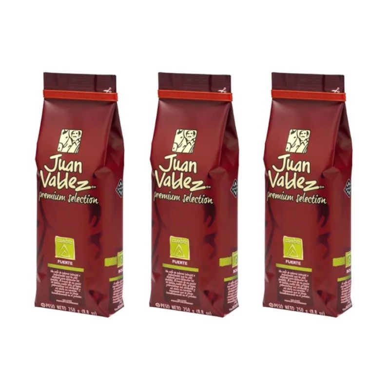 Kit 3 Café Moido Colombiano Fuorte Juan Valdez Premium 250gr Shopee Brasil 