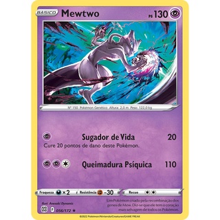 Carta Pokémon Mew Mewtwo Rara Diversos Modelos