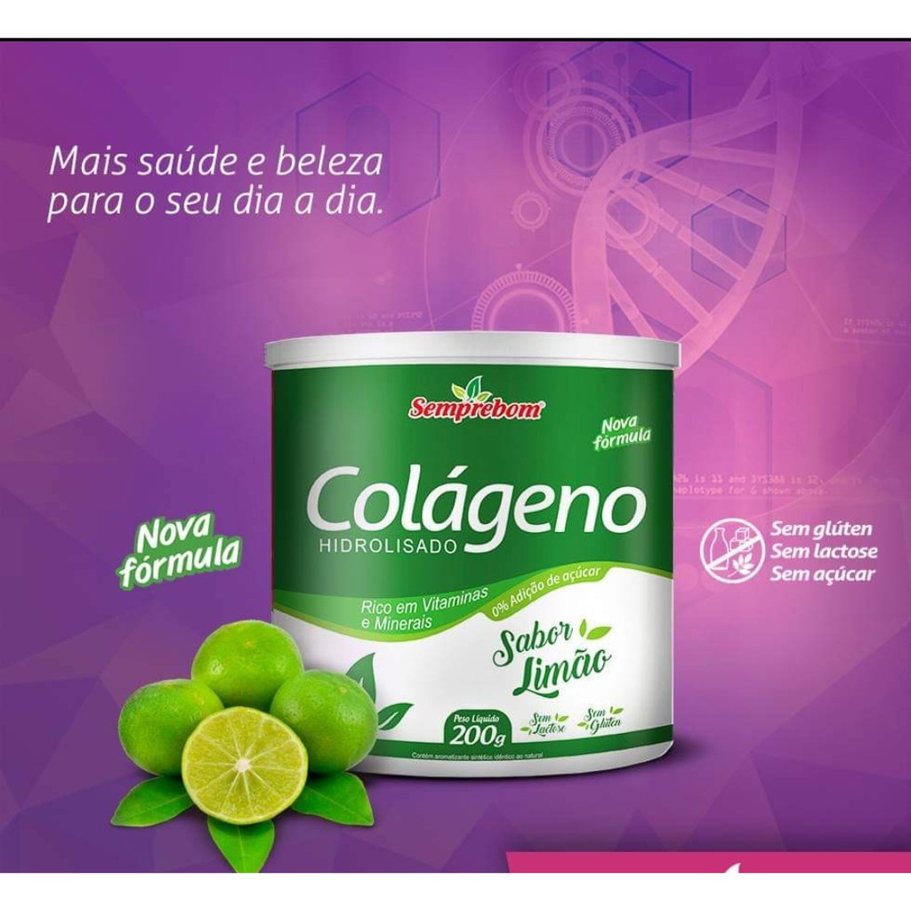 COLAGENO COM VITAMINAS LIMAO 200 GRAMAS Shopee Brasil
