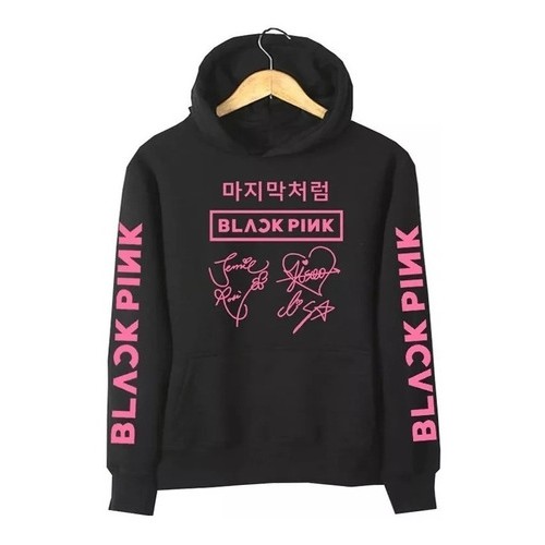 Moletons best sale black pink