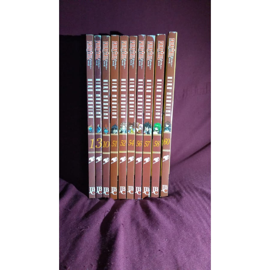 Fairy Tail Vol 1,3,10,51,52,54,56,57,58,60 | Shopee Brasil