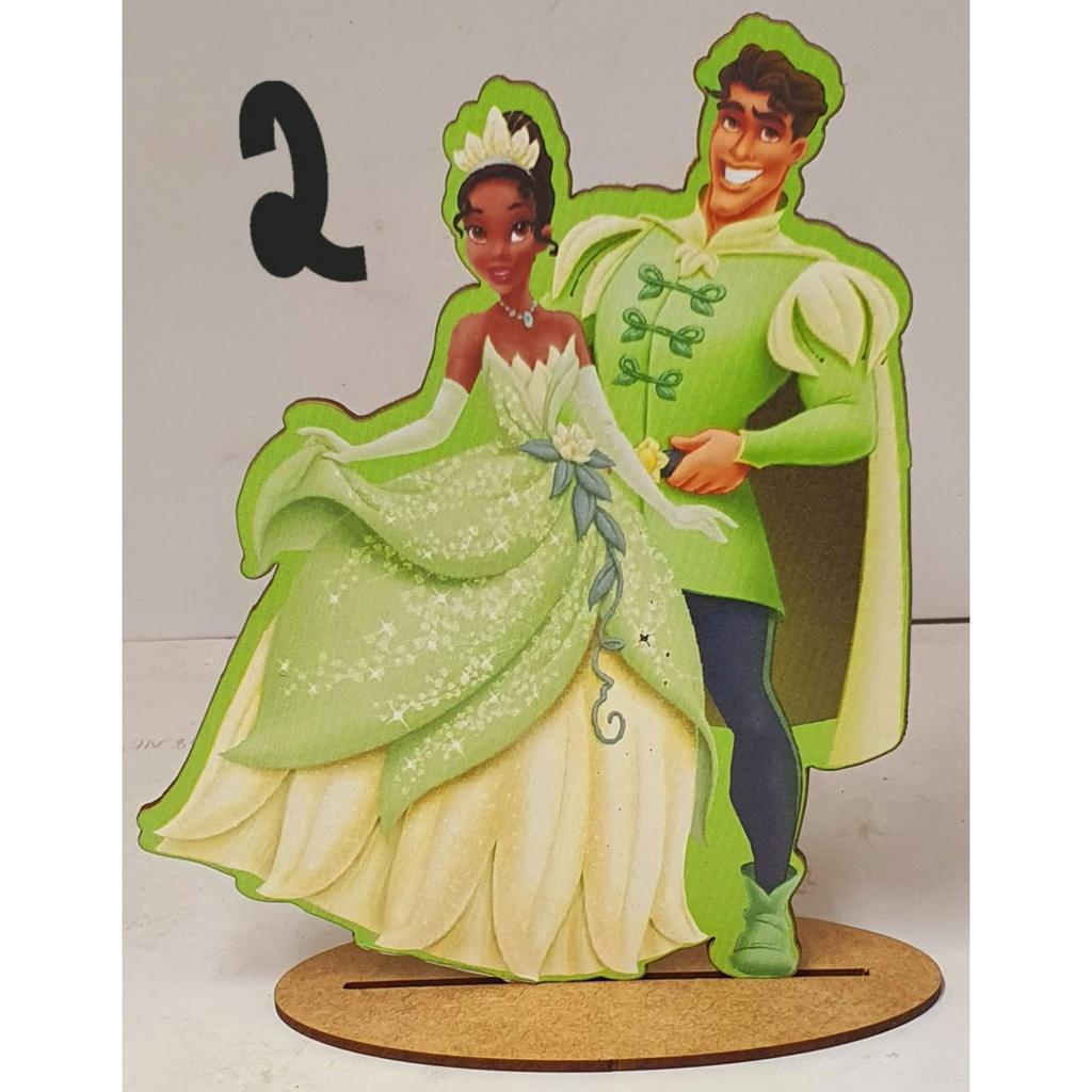 Enfeite de Mesa Decoração Festa Mdf Tiana Princesa e o Sapo | Shopee Brasil