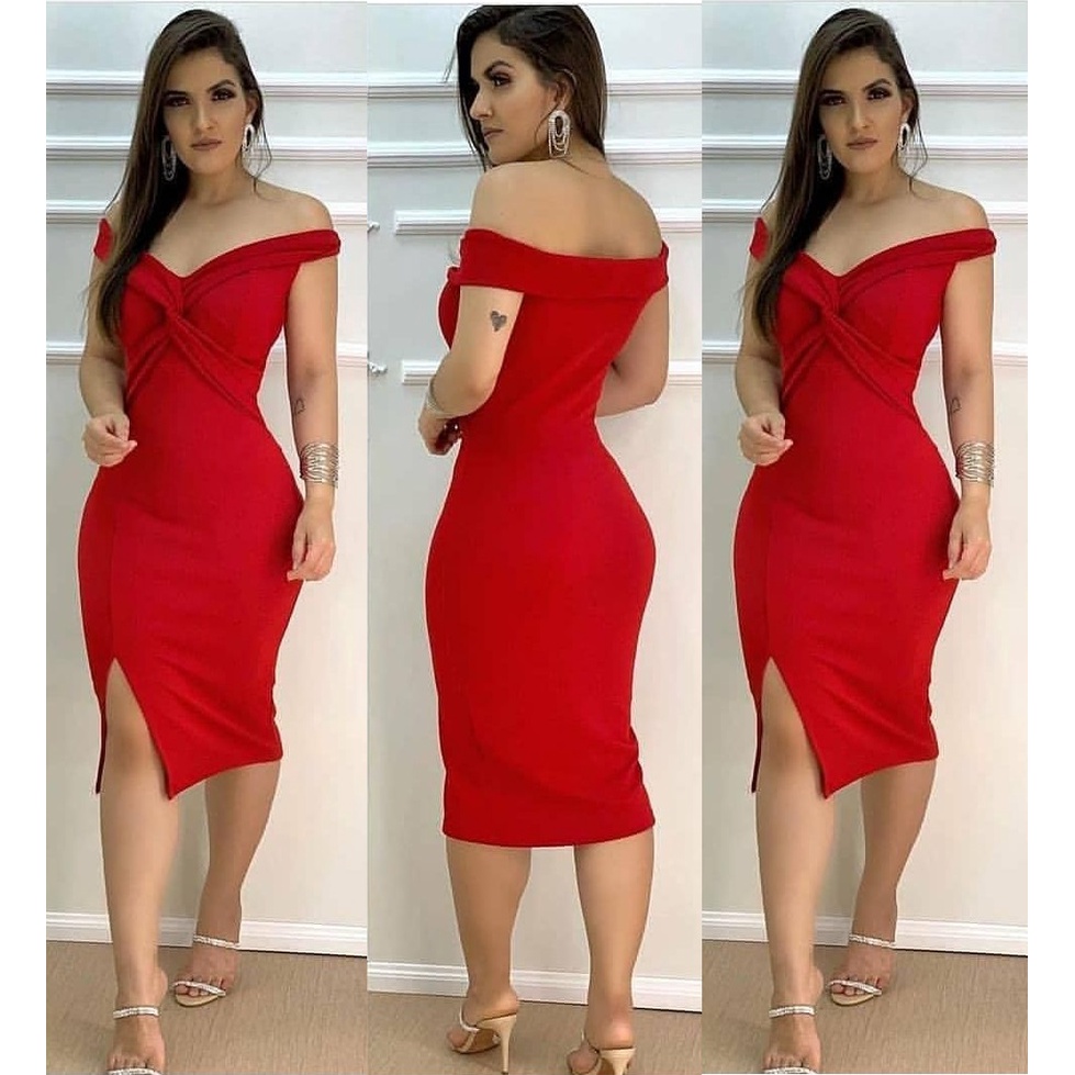 Vestido Midi Justo Elegante