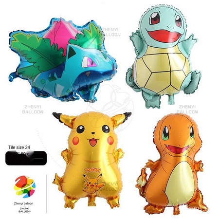 Balão De Alumínio Com Desenho Do Pikachu Pokemon De Bolso