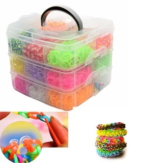 Kit Fabrica Maleta 3000 Elasticos Pulseiras Presente
