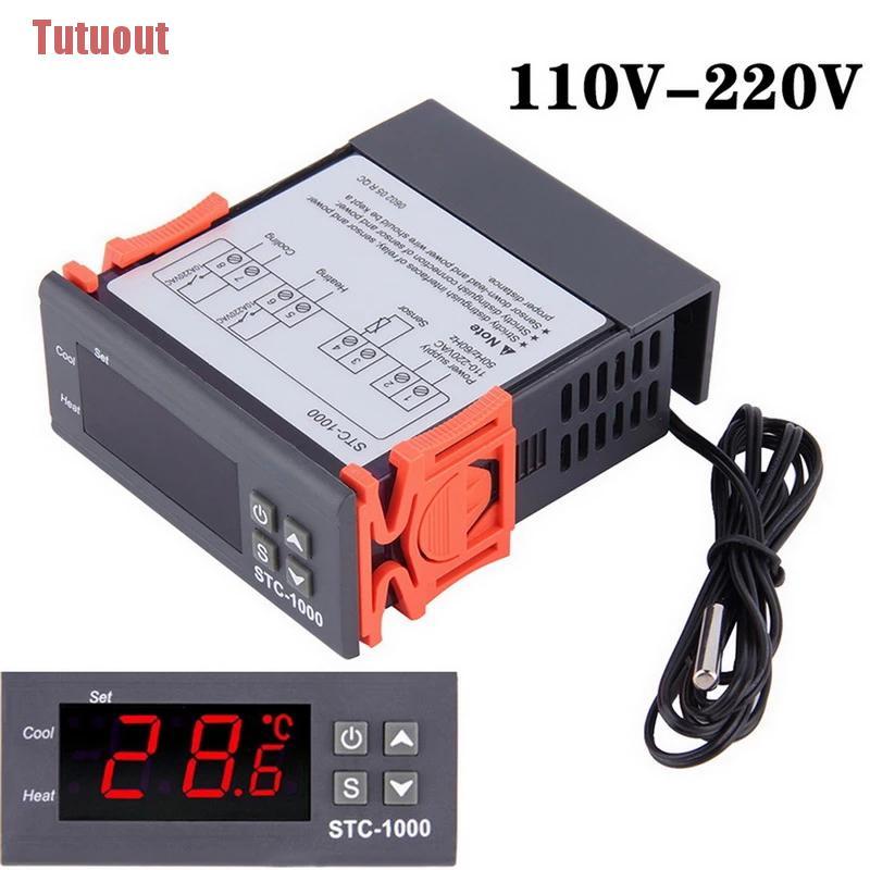 (Tutuout) 110V-220V STC-1000 Termostato Controlador De Temperatura Para Todos Os Fins Aquário