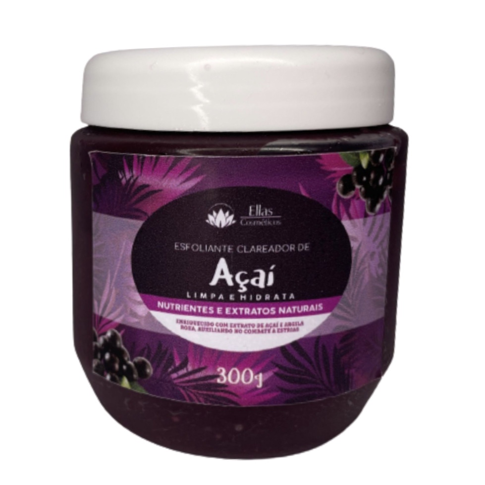 Esfoliante Corporal e Facial Clareador 300g Ellas Cosméticos | Shopee ...