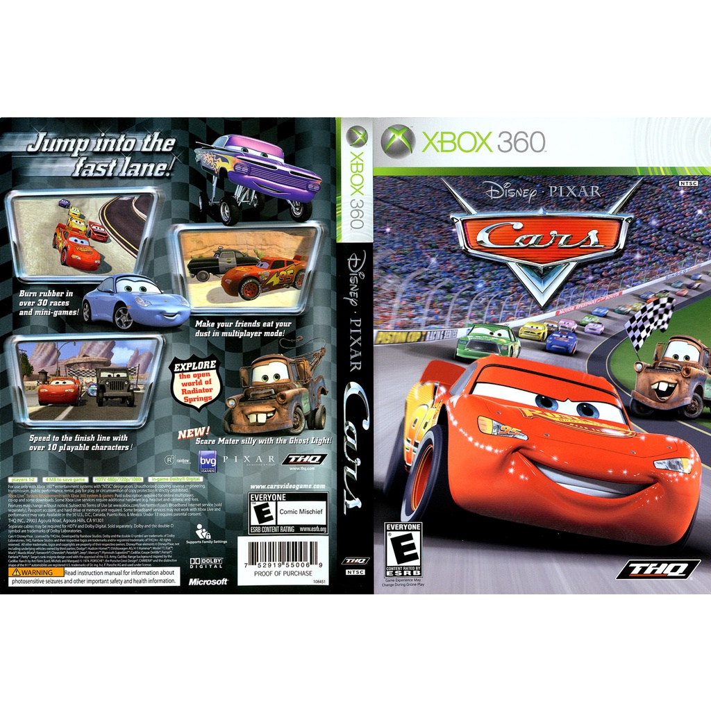 Carros 3 P/ XBOX360 (LTU/LT/JTAG/RGH)