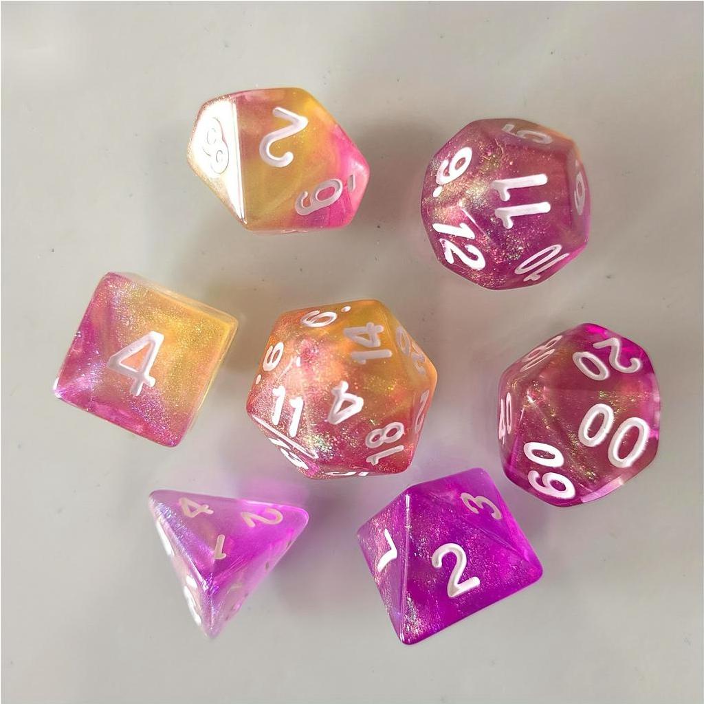 7/set Dragon Dice , Jogos De Mesa Clássicos , Perfeitos Para Reuniões Familiares , Acessórios Tabuleiro , Suprimentos Festas De Halloween