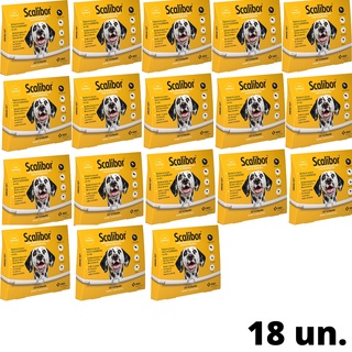 Combo 18 Coleira Scalibor 65cm G Leishmaniose Antipulgas Msd