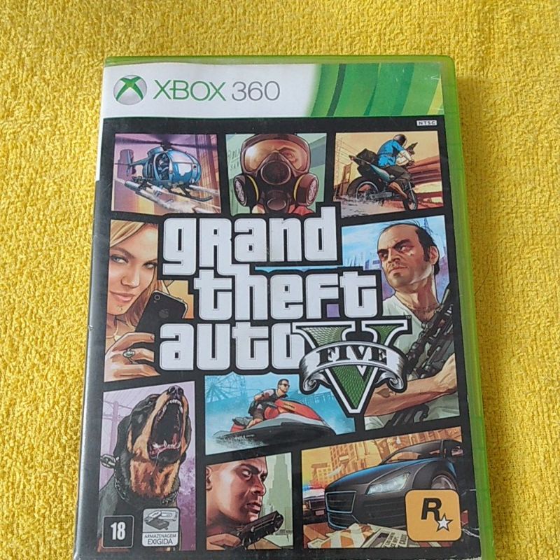 Grand Theft Auto V Xbox 360 - Mídia Física