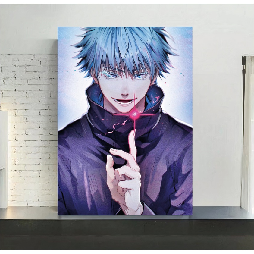 Quadro de mdf poster moldura Anime, Mangá, Jujutsu Kaisen, Gojo ...